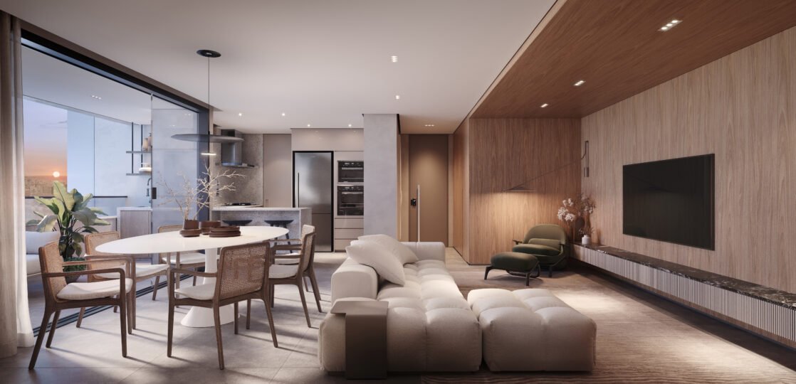 Sala . Apartamento tipo . Luxury . Final 03
