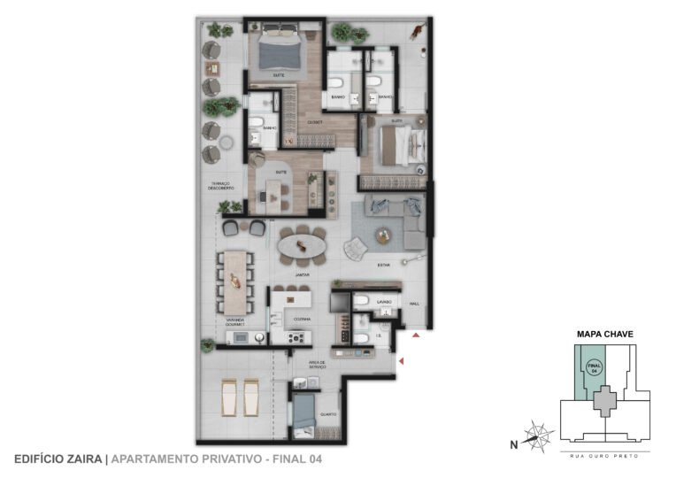 Ap Classic - PRIVATIVO I Final 04 I 5º Pav - 159,49m²