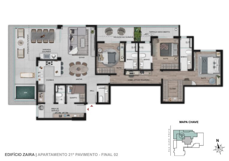 Ap Premium - C VARANDA ESTENDIDA I Final 02 I 21º 157,43m²