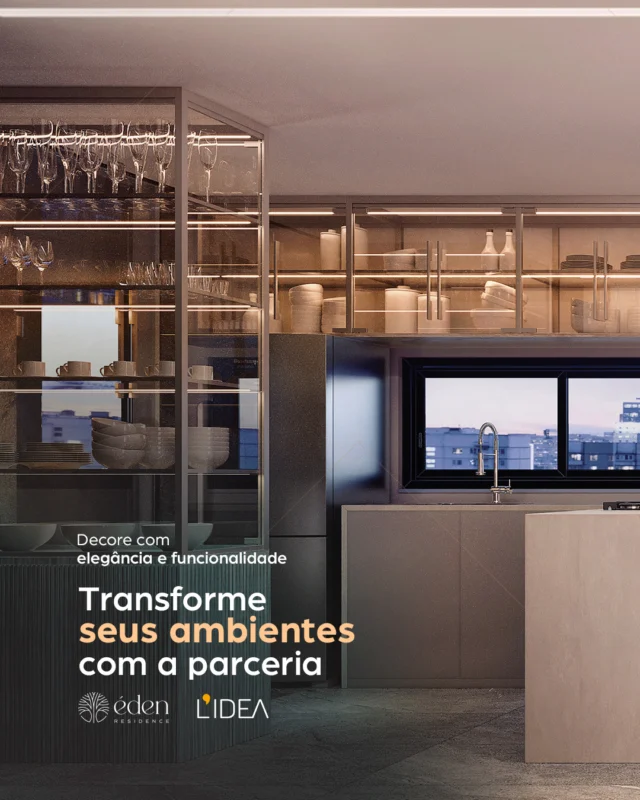 Transforme seu lar com o design da L'Idea!

Referência em móveis planejados de alto padrão, essa parceria traz soluções que aliam funcionalidade e sofisticação para o Éden Residence.

Experimente a diferença na decoração e crie ambientes que refletem o seu estilo e conforto.

Agende uma visita e conheça os diferenciais do Éden!
(31) 99366-1063