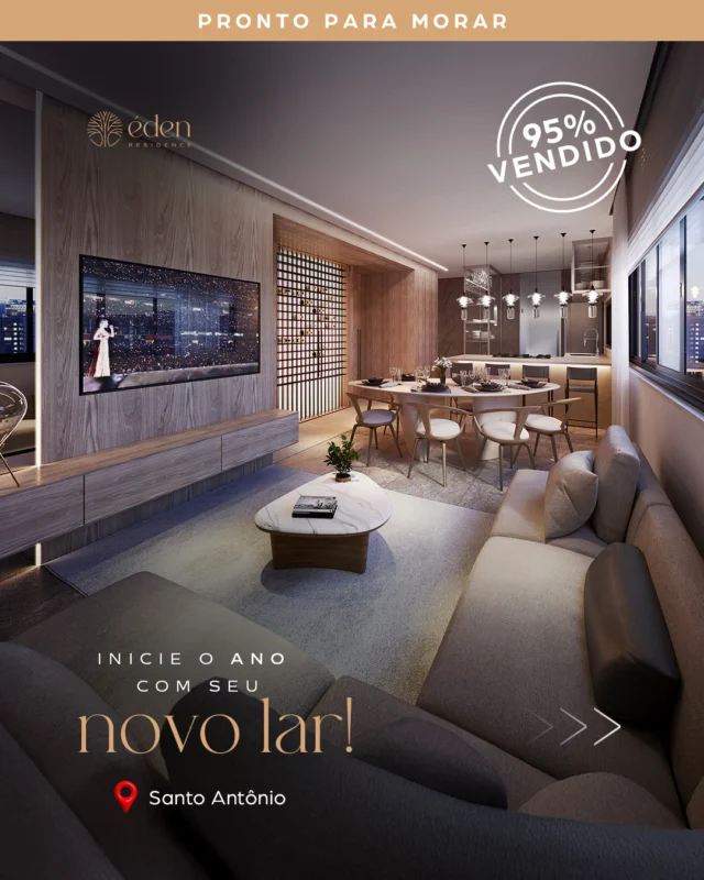 Para iniciar 2026 de casa nova!

Localizado no Santo Antônio, tradicional bairro da capital mineira, o Éden oferece para seus moradores a exclusividade de um empreendimento de alto luxo e a praticidade de estar próximo das melhores conveniências.

Com áreas de lazer exclusivas e toda a infraestrutura de um condomínio moderno e sustentável. O empreendimento está pronto para morar e já conta com 95% das suas unidades vendidas. 

Entre em contato pelo link da bio e garanta um novo lar ainda em 2026.
#protempo #imoveisbh #santoantoniobh #aptobh
