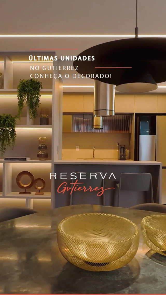 As últimas oportunidades no Reserva Gutierrez esperam por você. 

Conheça um projeto que une ambientes sofisticados, conforto, segurança e o privilégio de viver em um dos endereços mais desejados da cidade.

Nada substitui a experiência de conhecer cada detalhe de perto. Visite o apartamento decorado e descubra como é viver em um empreendimento pensado para quem valoriza exclusividade.

Agende sua visita ao decorado e fale com um de nossos consultores. As últimas unidades estão disponíveis.

#ReservaGutierrez #AltoPadrão #Gutierrez #LazerPremium #Exclusividade